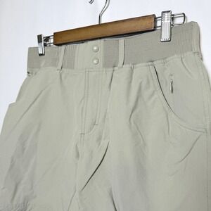 Simms Fishing Products Women Tan Nylon Stretch Hiking Fishing Shorts Size M